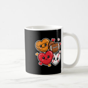 Love Footll Sketll Valentine’s Day Boys And Men Coffee Mug