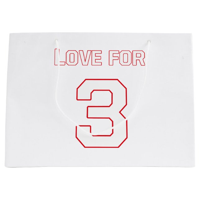 LOVE FOR 3 LARGE GIFT BAG (Front)