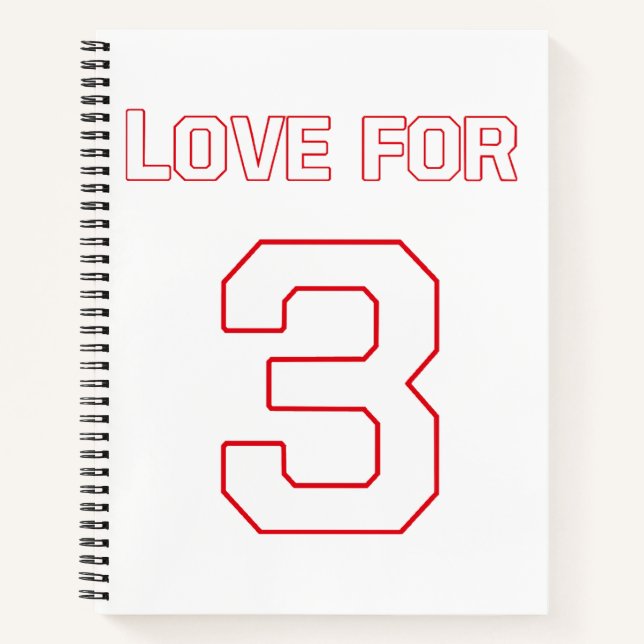 LOVE FOR 3 NOTEBOOK (Front)