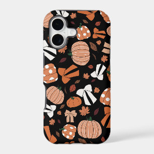 Love for Autumn Black and Orange Cute Pumpkin Bows