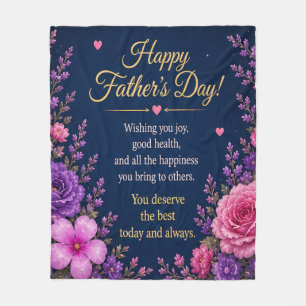 LOVE FOR DAD FROM DAUGHTERS FLEECE BLANKET