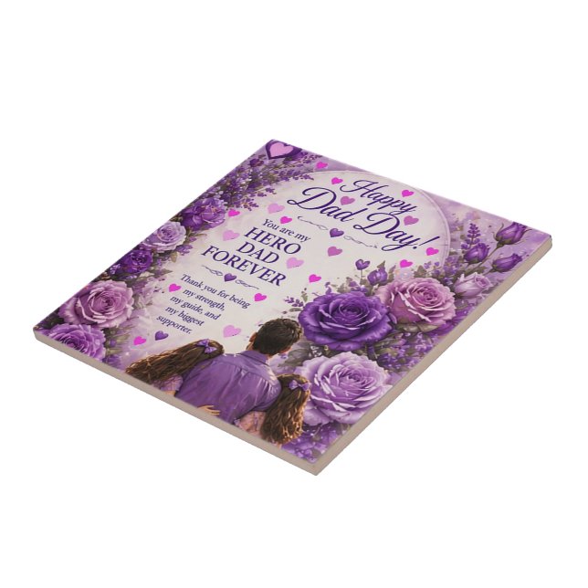 LOVE FOR DAD FROM DAUGHTERS TILE (Side)