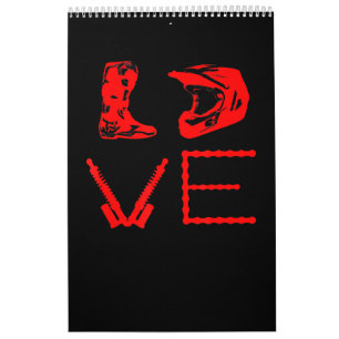 Love For Dirt Bike Funny Gift For Bikers Calendar