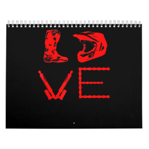 Love For Dirt Bike Funny Gift For Bikers Calendar