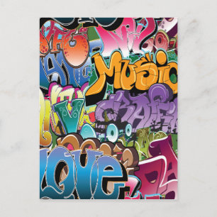 Love for Graffiti Postcard