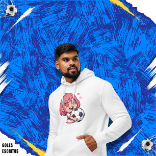 Love for soccer kawaii anime design hoodie