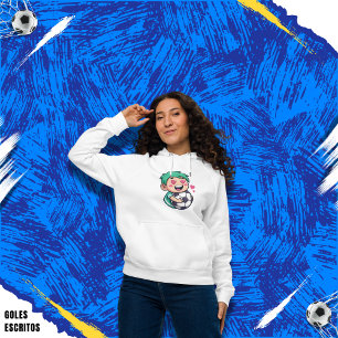 Love for soccer kawaii anime design hoodie