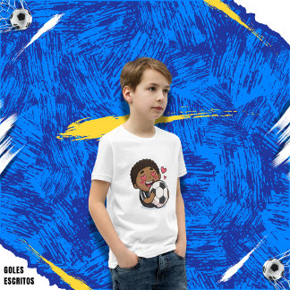 Love for soccer kawaii anime design T-Shirt
