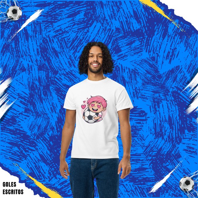Love for soccer kawaii anime design T-Shirt (Creator Uploaded)
