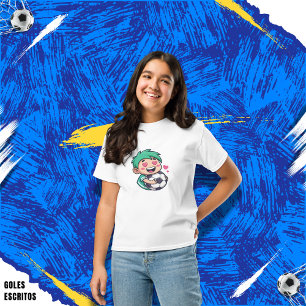 Love for soccer kawaii anime design T-Shirt