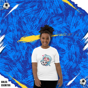 Love for soccer kawaii anime design T-Shirt