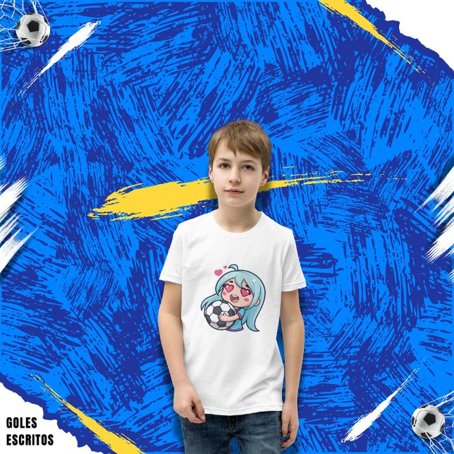 Love for soccer kawaii anime design T-Shirt (Creator Uploaded)