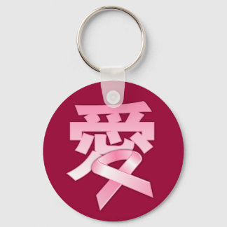 Love for the Breast Cancer in Chinese Keychain