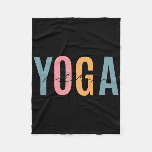 Love For Yoga. Being A Yoga Mama Fleece Blanket