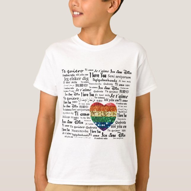 Love foreign languages T-Shirt (Front)