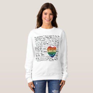 Love foreign languages womens sweatshirt