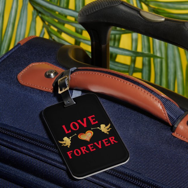 Love Forever Luggage Tag (Front Insitu 1)