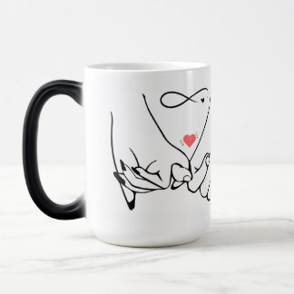 Love forever – pinky promise line art magic mug