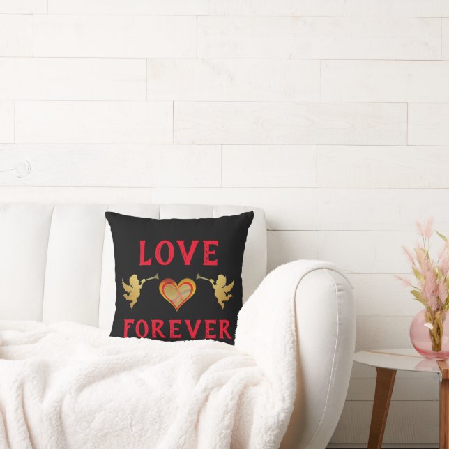 Love Forever Throw Pillow (Couch)
