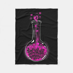 Love Formula Cats Lovers Cat Lab Lady Valentines  Fleece Blanket