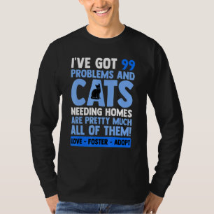 Love Foster Adopt Cat Adoption Animal Rescue Cat T-Shirt