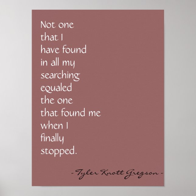 "Love found me" Print (Front)