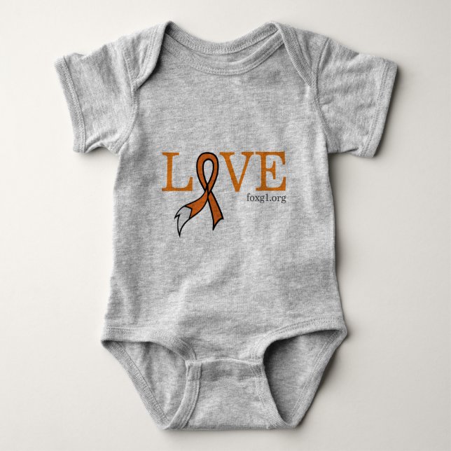 Love FOXG1 baby shirt (Front)