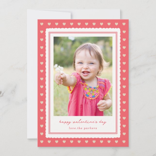 Love Frame Valentine's day photo card (Front)