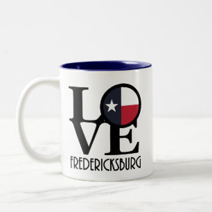 LOVE Fredericksburg TX 11oz Two-Tone Coffee Mug