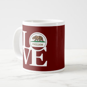 LOVE Freedom 20oz Mug Red