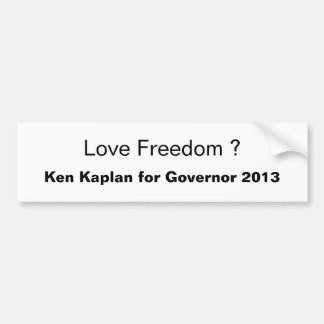 Love Freedom ? Bumper Sticker