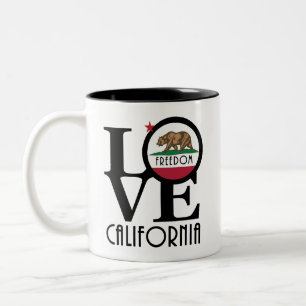 LOVE Freedom California 11oz Two-Tone Coffee Mug