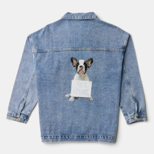 Love French Bulldog Frenchie Mum Dad Dog Puppy Pe Denim Jacket