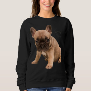 Love French Bulldog Frenchie Mum Dad Dog Puppy Pe Sweatshirt