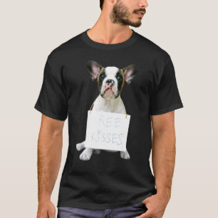Love French Bulldog Frenchie Mum Dad Dog Puppy Pe T-Shirt