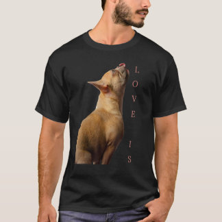 Love French Bulldog Frenchie Mum Dad Dog Puppy Pe T-Shirt