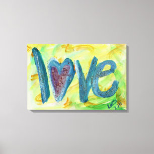 Love Fresh Spring Painting Canvas Print