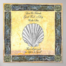 "Love & Friends", Poster 28 cm x 28 cm