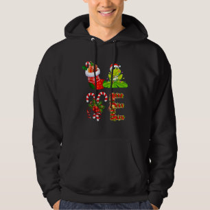 Love Frog Christmas Lights Santa Hat Christmas Hoodie