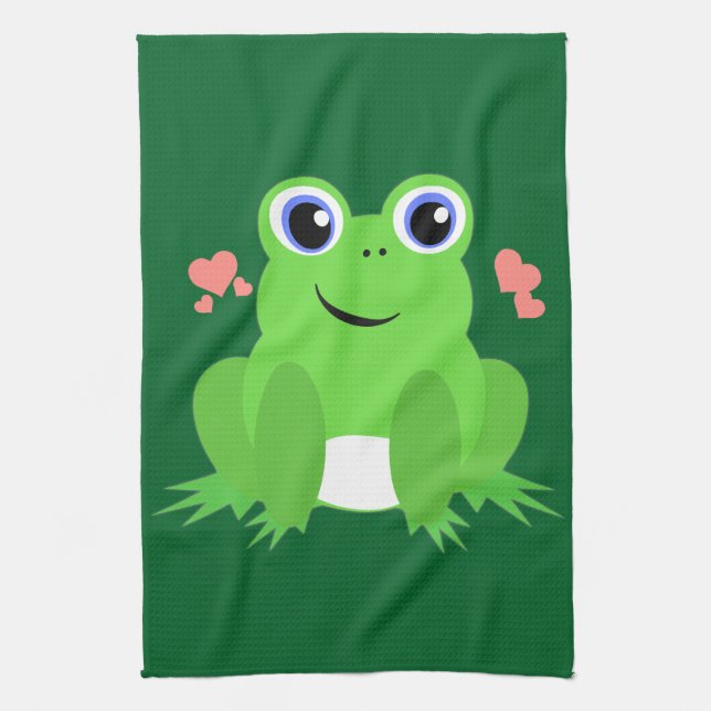 Love Frog Tea Towel (Vertical)