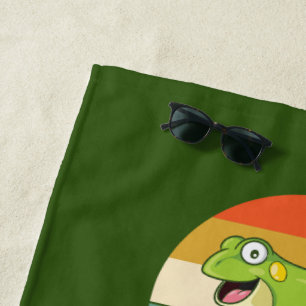 Love Frogs Beach Towel