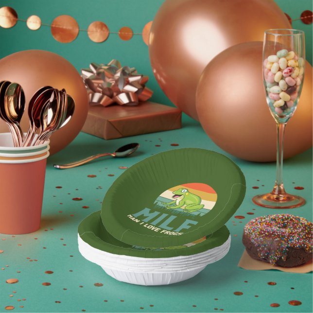 Love Frogs Paper Bowls Plate (Multi)