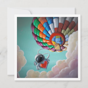 Love From Above Astronaut - Mini Print