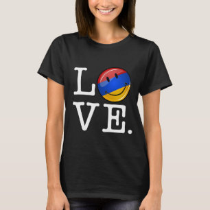 Love From Armenia Smiling Flag T-Shirt