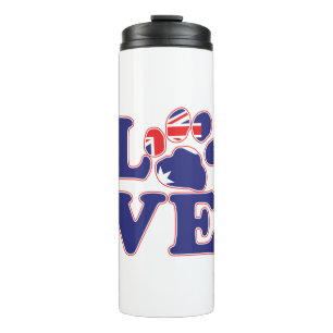 Love-From-Australia-Paw-Print Thermal Tumbler