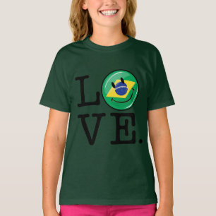 Love from Brazil Smiling Face T-Shirt