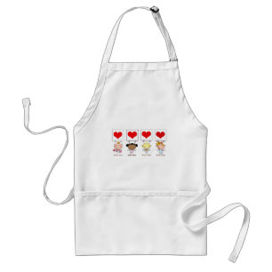 Love from Different Nationalities Standard Apron