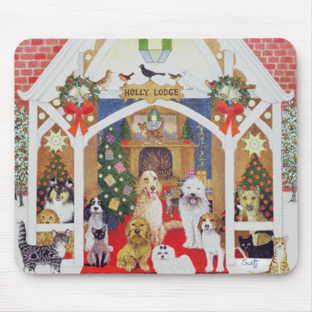 Love from Holly Lodge Mouse Pad (Front)