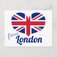 Love from London | Heart Shaped UK Flag Union Jack