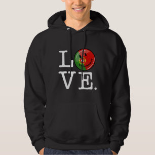 Love From Portugal Smiling Flag Hoodie